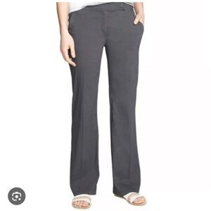 Eileen Fisher Straight leg trouser pants Linen Blend Gray 16 Tall